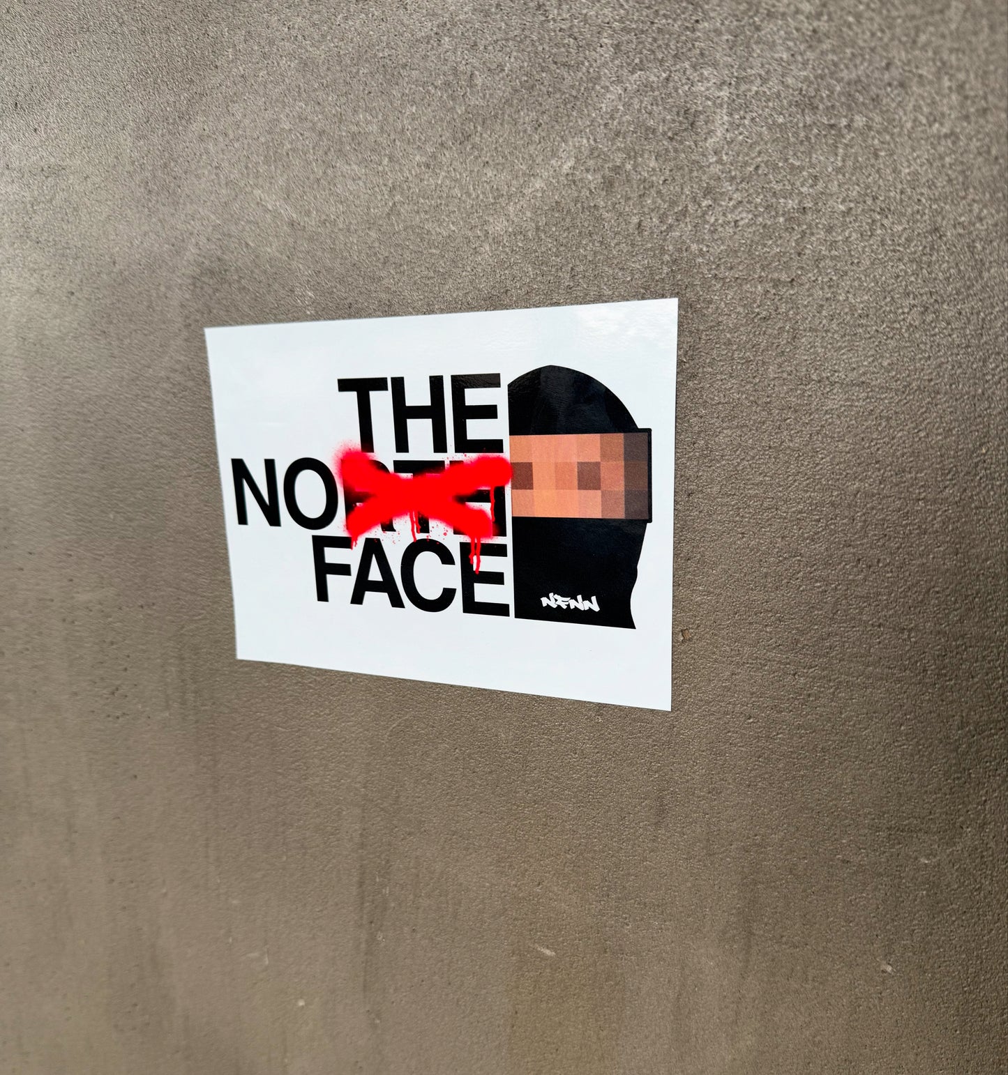 20er Pack the no Face Sticker